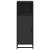 Dulap de baie, negru, 35x37,5x100 cm, lemn prelucrat GartenMobel Dekor