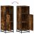 Dulap de baie, stejar afumat, 35x37,5x100 cm, lemn prelucrat GartenMobel Dekor