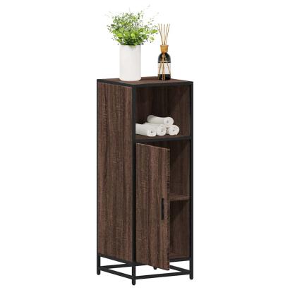 Dulap de baie, stejar maro, 35x37,5x100 cm, lemn prelucrat GartenMobel Dekor