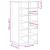 Pantofar, Stejar artizanal, 54x34x100,5 cm, lemn compozit GartenMobel Dekor