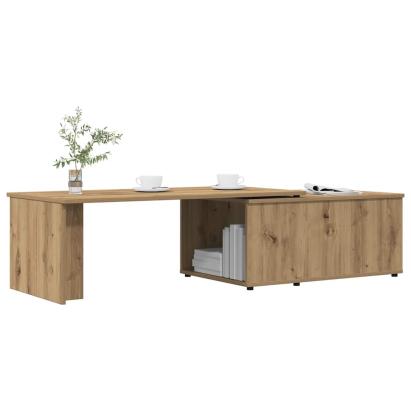 Măsuță de cafea, stejar artizanal, 150x50x35 cm, lemn prelucrat GartenMobel Dekor