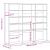 Dulap CD-uri, lemn vechi, 100x23x89,5 cm, lemn prelucrat GartenMobel Dekor