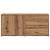 Comodă TV, stejar artizanal, 80x34x35,5 cm, lemn prelucrat GartenMobel Dekor