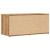 Comodă TV, stejar artizanal, 80x34x35,5 cm, lemn prelucrat GartenMobel Dekor