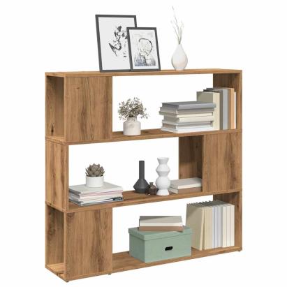 Bibliotecă/Separator de cameră, stejar artizanal, 100x24x94 cm GartenMobel Dekor