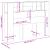Tăblie pat cu dulap lemn vechi 140x18,5x102,5 cm lemn prelucrat GartenMobel Dekor