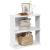 Bibliotecă cu 3 niveluri, alb 60x30x60 cm lemn prelucrat GartenMobel Dekor