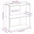 Bibliotecă cu 3 niveluri, negru, 60x30x60 cm, lemn prelucrat GartenMobel Dekor