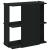 Bibliotecă cu 3 niveluri, negru, 60x30x60 cm, lemn prelucrat GartenMobel Dekor