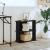 Bibliotecă cu 3 niveluri, negru, 60x30x60 cm, lemn prelucrat GartenMobel Dekor