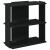 Bibliotecă cu 3 niveluri, negru, 60x30x60 cm, lemn prelucrat GartenMobel Dekor