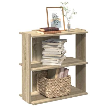 Bibliotecă cu 3 niveluri, stejar sonoma, 60x30x60 cm, lemn GartenMobel Dekor