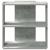 Bibliotecă cu 3 niveluri gri beton 60x30x60 cm lemn GartenMobel Dekor