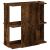 Bibliotecă 3 niveluri stejar fumuriu 60x30x60 cm lemn prelucrat GartenMobel Dekor