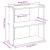 Bibliotecă 3 niveluri stejar fumuriu 60x30x60 cm lemn prelucrat GartenMobel Dekor