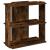 Bibliotecă 3 niveluri stejar fumuriu 60x30x60 cm lemn prelucrat GartenMobel Dekor