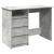 Birou, gri beton, 102x50x75 cm, lemn compozit GartenMobel Dekor