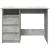Birou, gri beton, 102x50x75 cm, lemn compozit GartenMobel Dekor