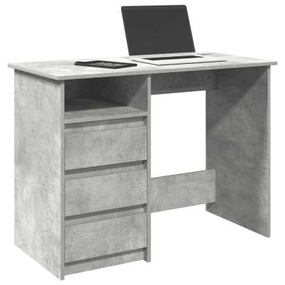 Birou, gri beton, 102x50x75 cm, lemn compozit GartenMobel Dekor