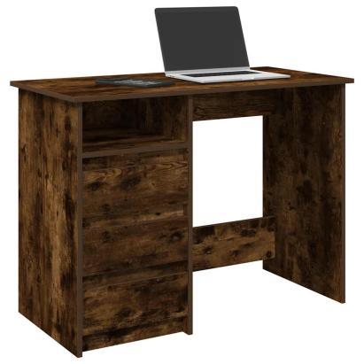 Birou, stejar afumat, 102x50x75 cm, lemn compozit GartenMobel Dekor