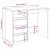 Birou din lemn vechi 102x50x75 cm din lemn prelucrat GartenMobel Dekor