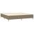 Pat box spring cu saltea, gri taupe, 200x200 cm, textil GartenMobel Dekor