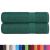 Prosoape de duș 2 buc Verde 70x140 cm 360 g/m² 100% bumbac GartenMobel Dekor