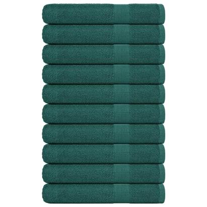 Prosoape pentru saună 10 buc Verde 360 g/m² 100% bumbac GartenMobel Dekor