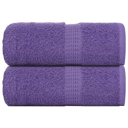 Prosoape de săpun 2 buc Violet 30x30 cm 360 g/m² 100% bumbac GartenMobel Dekor