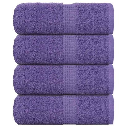 Prosoape de săpun 4 buc Violet 30x30 cm 360 g/m² 100% bumbac GartenMobel Dekor