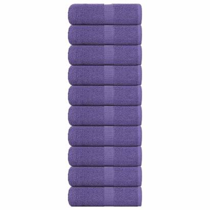 Prosoape de săpun 10 buc Violet 30x30 cm 360 g/m² 100% bumbac GartenMobel Dekor
