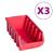 Set cutii depozitare 34 piese cu panouri de perete, roșu&negru GartenMobel Dekor