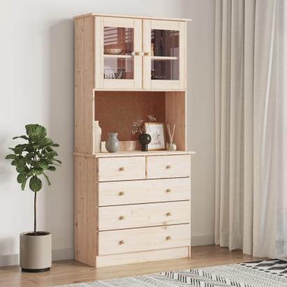 Dulap înalt ALTA, 77x35x73 cm, lemn masiv de pin GartenMobel Dekor