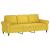 Set de canapele cu perne, 3 piese, galben, catifea GartenMobel Dekor