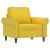 Set de canapele cu perne, 3 piese, galben, catifea GartenMobel Dekor