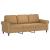 Set de canapele cu perne, 3 piese, maro, catifea GartenMobel Dekor