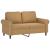 Set de canapele cu perne, 2 piese, maro, catifea GartenMobel Dekor