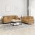 Set de canapele cu perne, 2 piese, maro, catifea GartenMobel Dekor