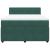 Pat box spring cu saltea, verde închis, 140x200 cm, catifea GartenMobel Dekor