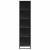 Dulap cu cărți negru 40x35x170,5 cm lemn prelucrat GartenMobel Dekor