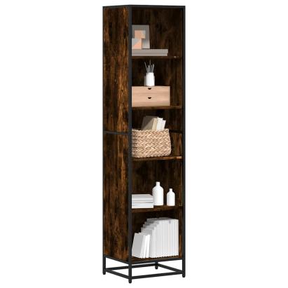 Bibliotecă, stejar fumuriu, 40x35x170,5 cm, lemn prelucrat GartenMobel Dekor