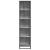 Bibliotecă, gri sonoma, 40x35x170,5 cm, lemn prelucrat GartenMobel Dekor