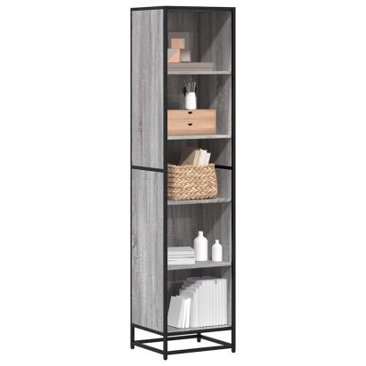 Bibliotecă, gri sonoma, 40x35x170,5 cm, lemn prelucrat GartenMobel Dekor