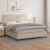 Pat box spring cu saltea, cappuccino, 180x200cm piele ecologică GartenMobel Dekor