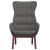 Scaun de relaxare, gri închis, material textil GartenMobel Dekor