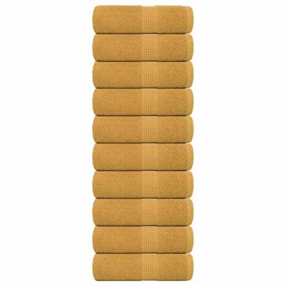 Prosoape de săpun 10 buc Aur 30x30 cm 360 g/m² 100% bumbac GartenMobel Dekor