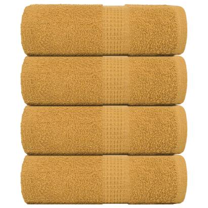 Prosoape pentru oaspeți 4 buc Aur 30x50 cm 360 g/m² 100% bumbac GartenMobel Dekor