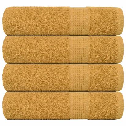 Prosoape de baie 4 buc Aur 100x150 cm 360 g/m² 100% bumbac GartenMobel Dekor