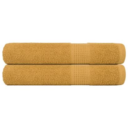 Prosoape saună 2 buc Aur 80x200 cm 360 g/m² 100% bumbac GartenMobel Dekor