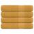 Prosoape saună 4 buc Aur 80x200 cm 360 g/m² 100% bumbac GartenMobel Dekor